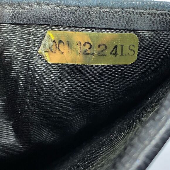 Authentic Chanel Vintage Black Caviar Pebbled Leather Long Wallet - Picture 10 of 12